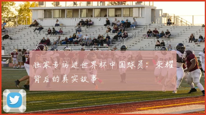 独家专访进世界杯中国球员:荣耀背后的真实故事