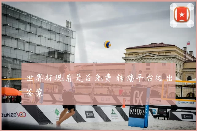 世界杯观看是否免费 转播平台给出答案