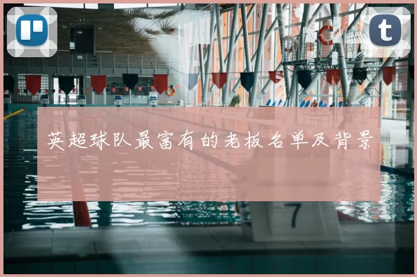 英超球队最富有的老板名单及背景